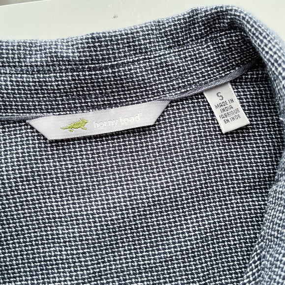 Horny Toad Organic Cotton Mixologist Tunic Top Blue Button Pullover Womens Small - Picture 8 of 12